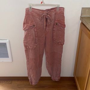Pink cargo pants